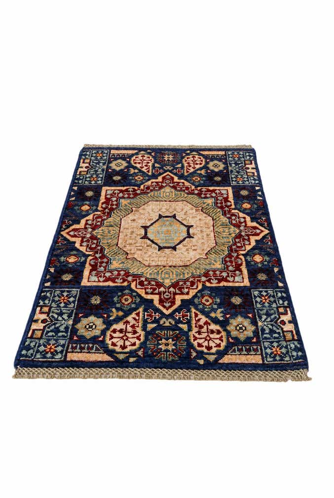 2' x 3' 2 Hand Knotted Mamluk Ziegler Rug