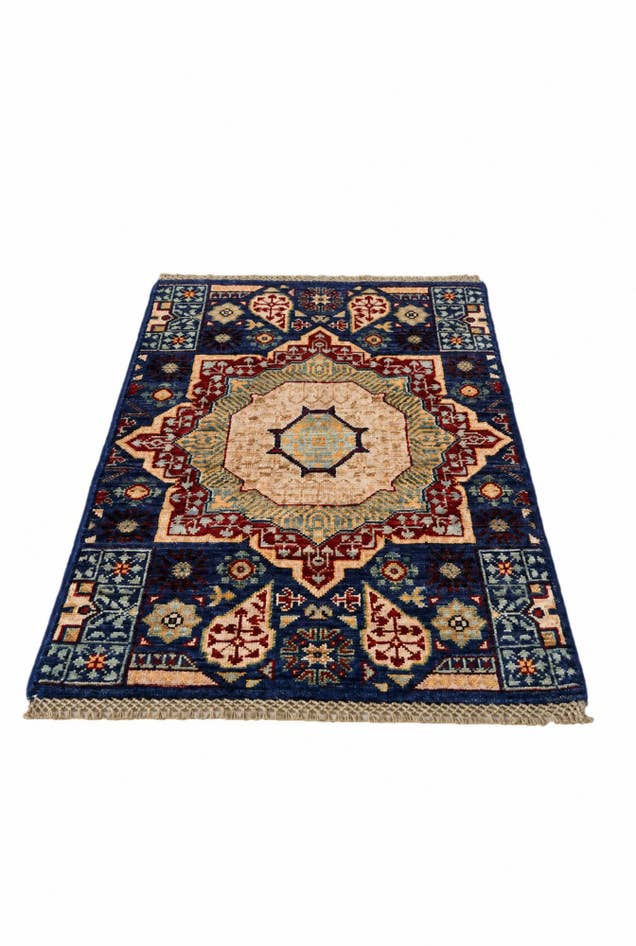 Detail image of 2' x 3' 2 Hand Knotted Mamluk Ziegler Rug