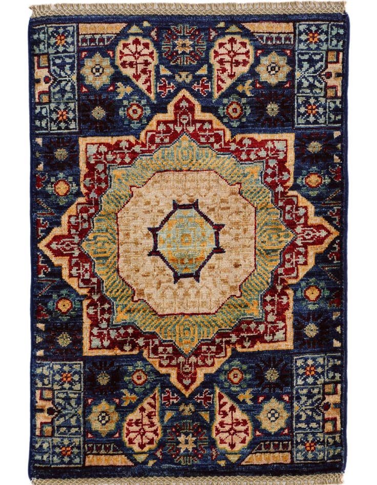 Detail image of 2' x 3' 2 Hand Knotted Mamluk Ziegler Rug