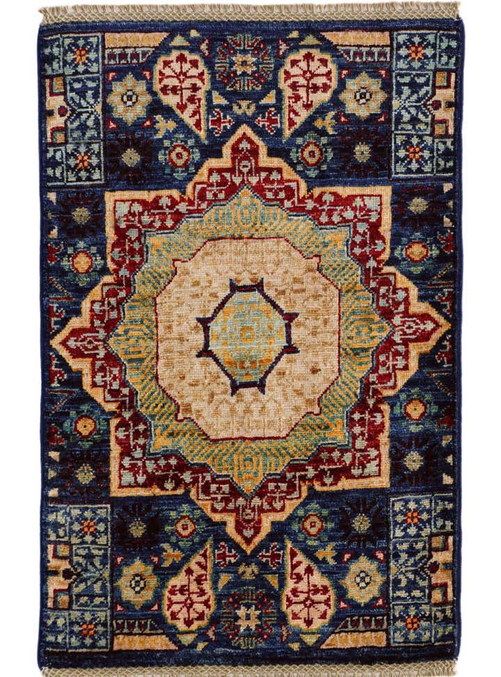 2' x 3' 2 Hand Knotted Mamluk Ziegler Rug