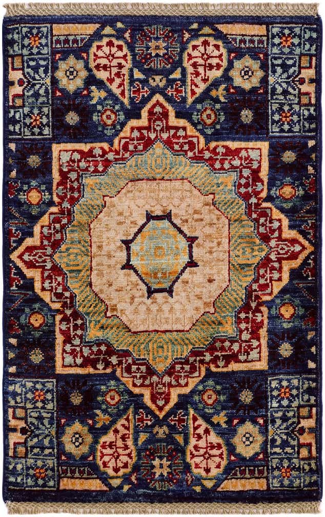 2' x 3' 2 Hand Knotted Mamluk Ziegler Rug