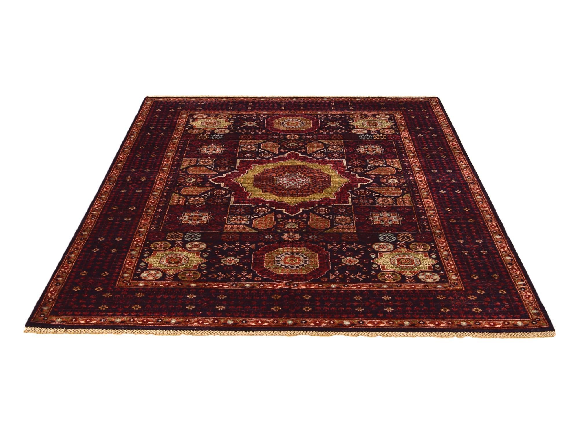5' 9 x 8' Hand Knotted Mamluk Ziegler Rug