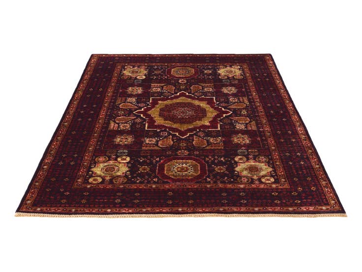 Detail image of 5' 6 x 7' 10 Hand Knotted Mamluk Ziegler Rug