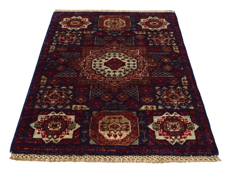 Detail image of 2' x 3' Hand Knotted Mamluk Ziegler Rug