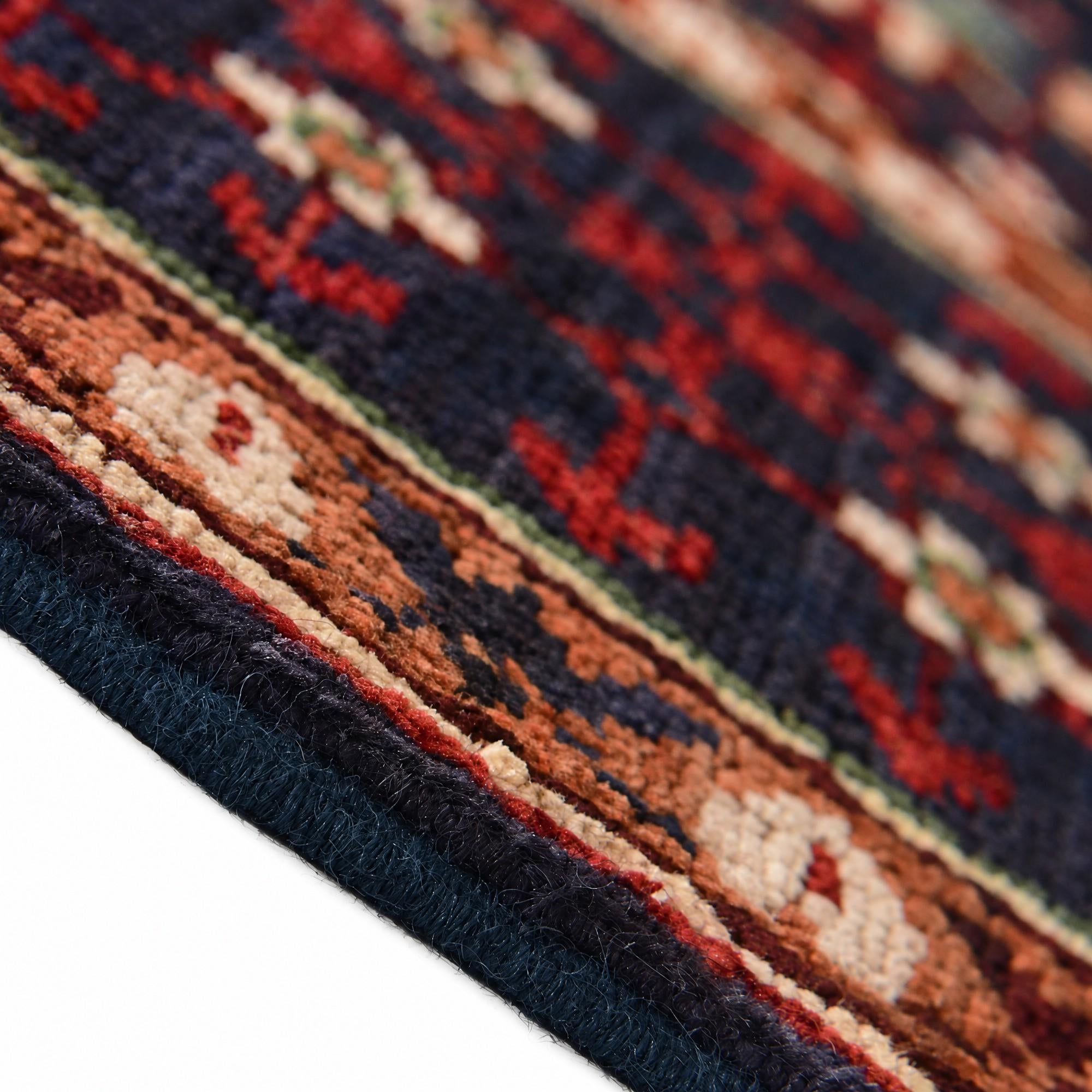 150cm x 215cm Hand Knotted Mamluk Ziegler Rug