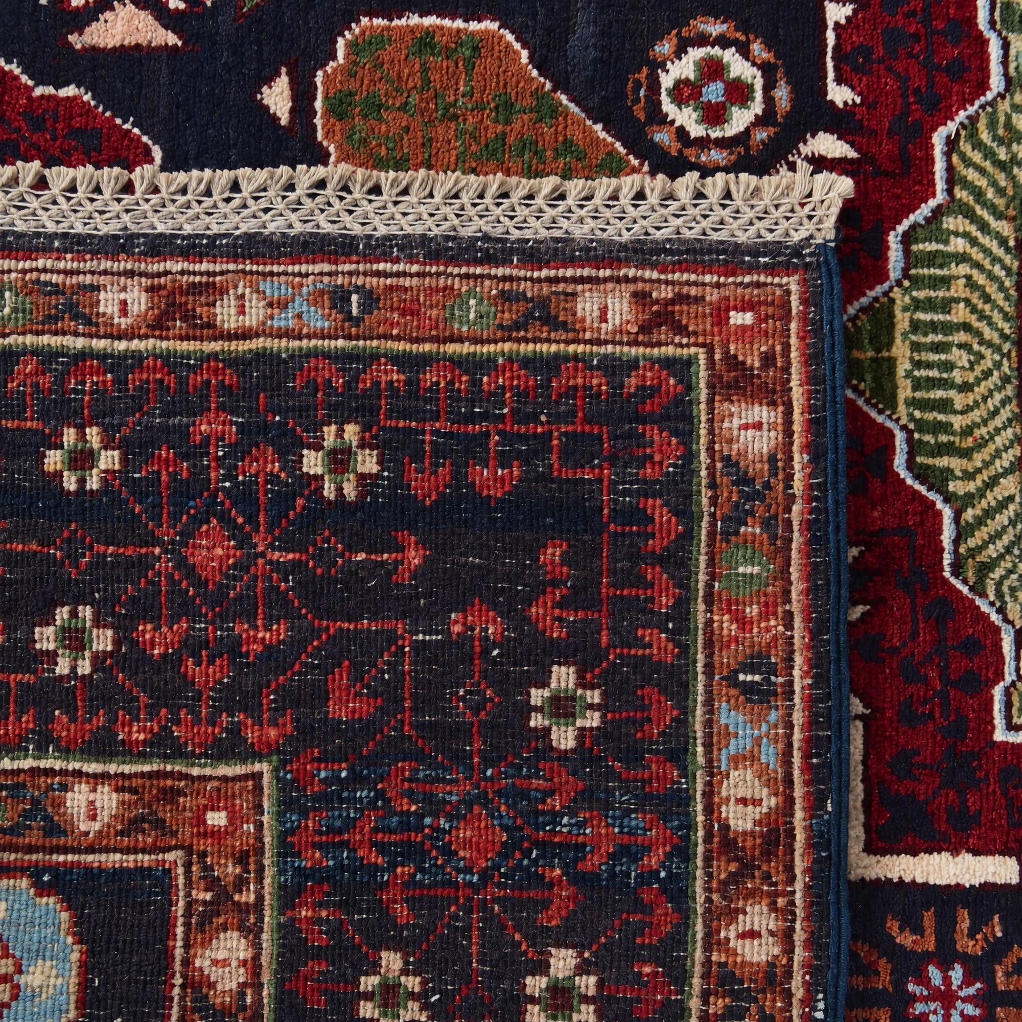 150cm x 215cm Hand Knotted Mamluk Ziegler Rug