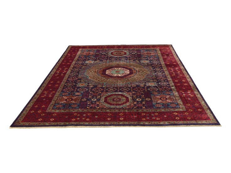 Detail image of 8' 7 x 11' 4 Hand Knotted Mamluk Ziegler Rug