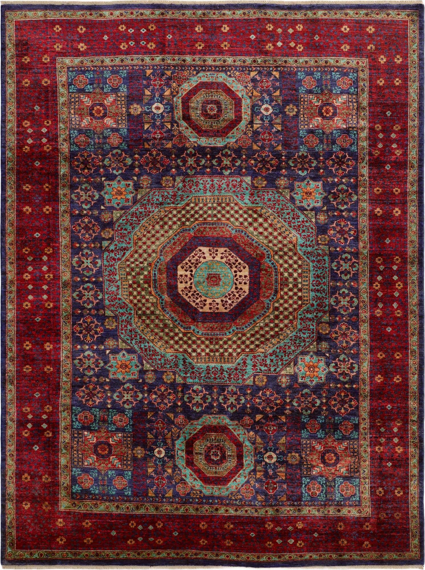 8' 7 x 11' 4 Hand Knotted Mamluk Ziegler Rug