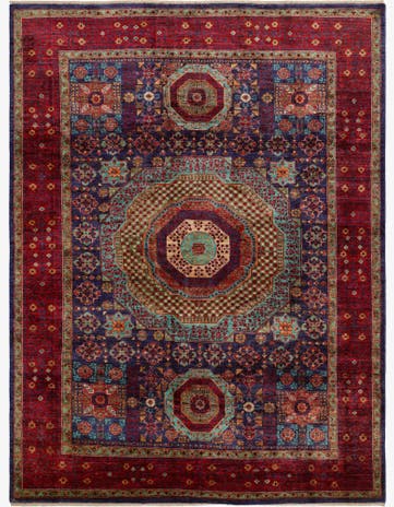 8' 7 x 11' 4 Hand Knotted Mamluk Ziegler Rug