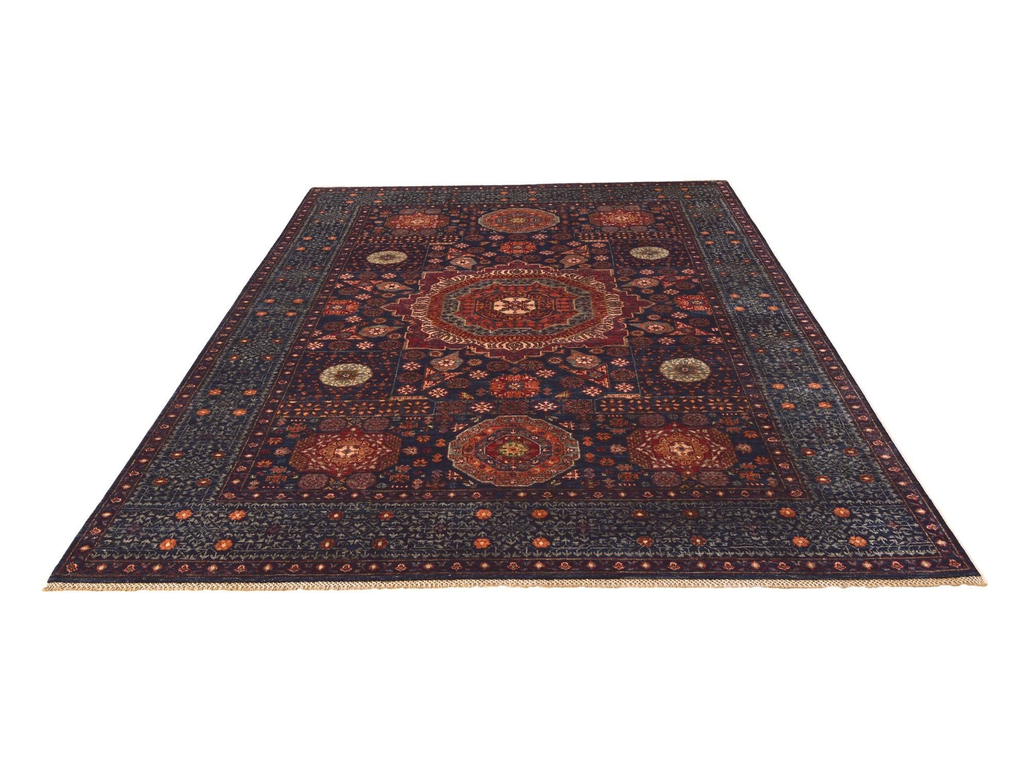 6' 11 x 9' 11 Hand Knotted Mamluk Ziegler Rug