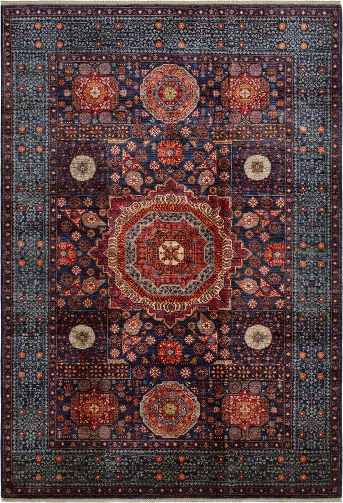 6' 11 x 9' 11 Hand Knotted Mamluk Ziegler Rug
