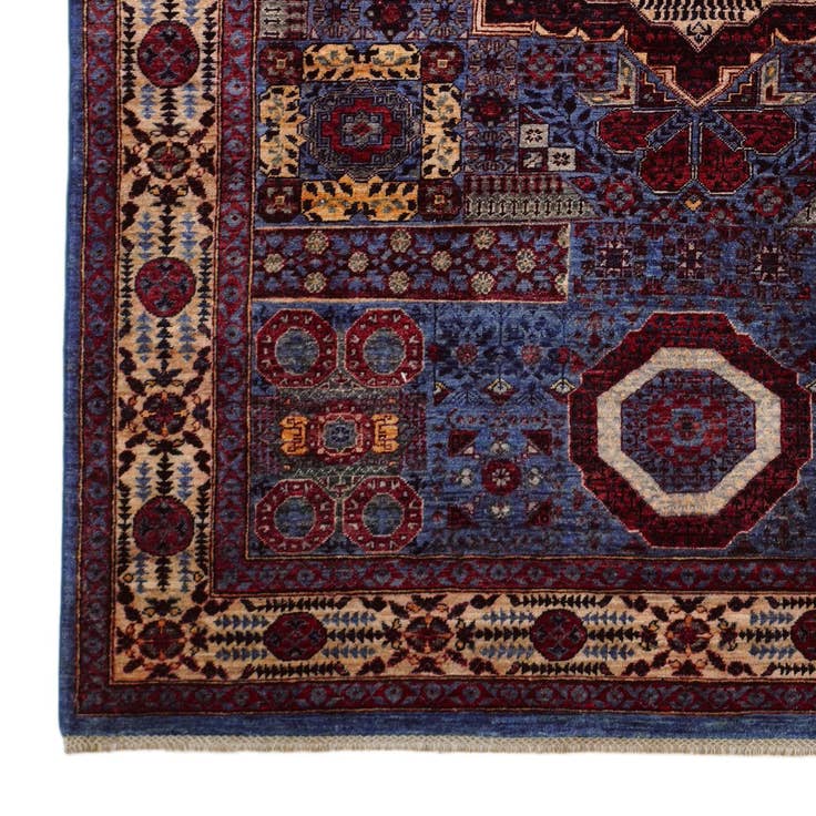 Detail image of 6' 1 x 8' 9 Hand Knotted Mamluk Ziegler Rug