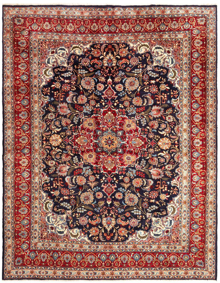 Detail image of 9' 11 x 12' 9 Mashad Wool Rug
