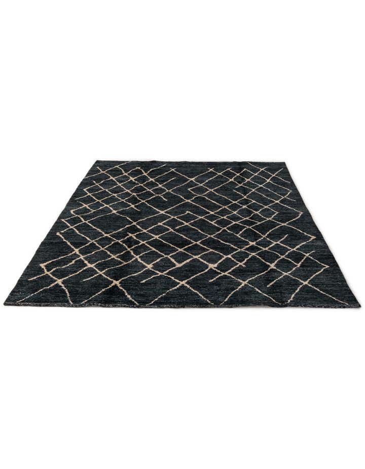 5' 11 x 8' 1 Hand Knotted Moroccan Wool Rug