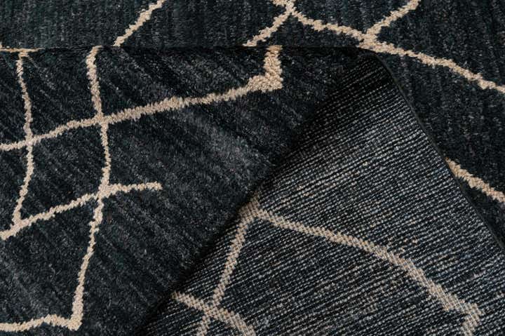 5' 11 x 8' 1 Hand Knotted Moroccan Wool Rug
