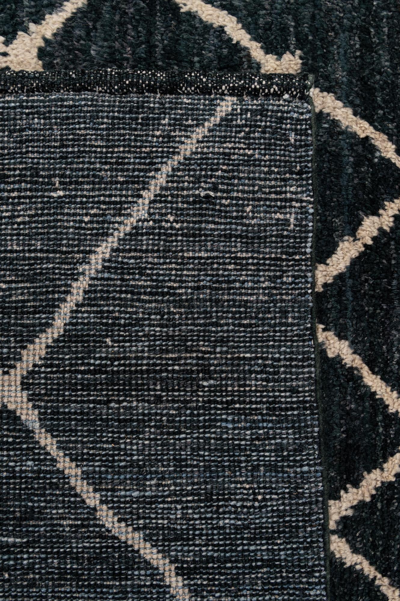 5' 11 x 8' 1 Hand Knotted Moroccan Wool Rug