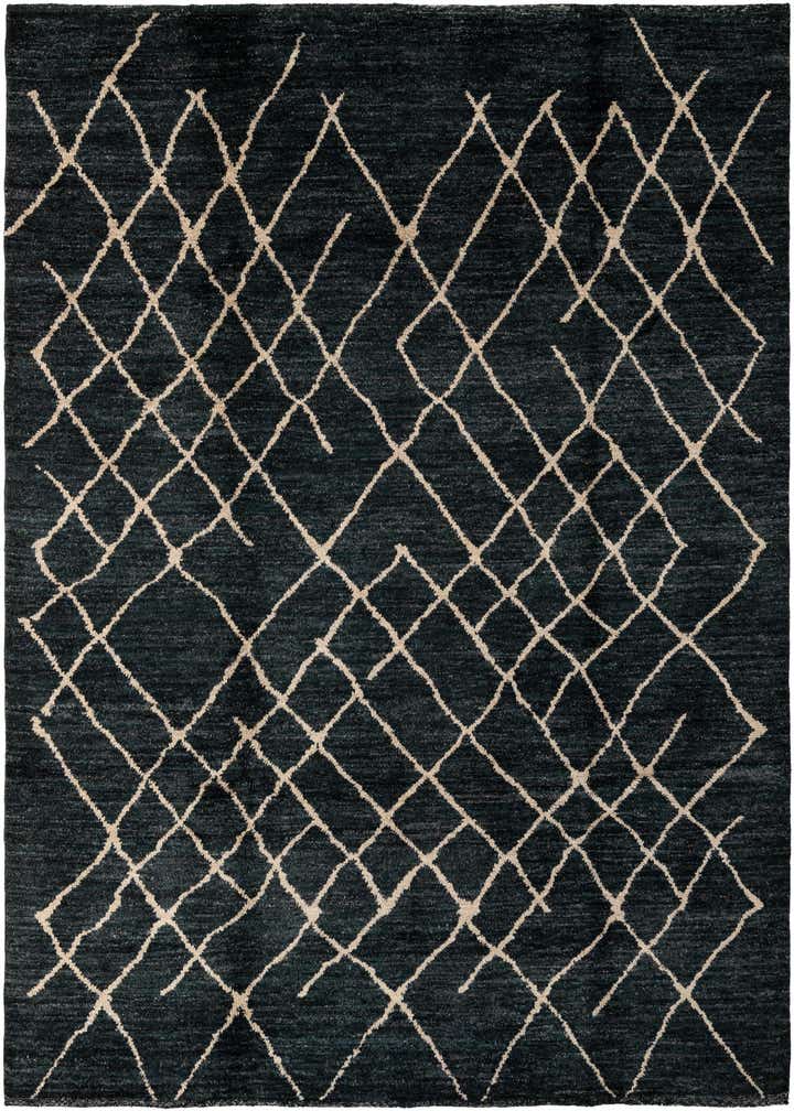 5' 11 x 8' 1 Hand Knotted Moroccan Wool Rug