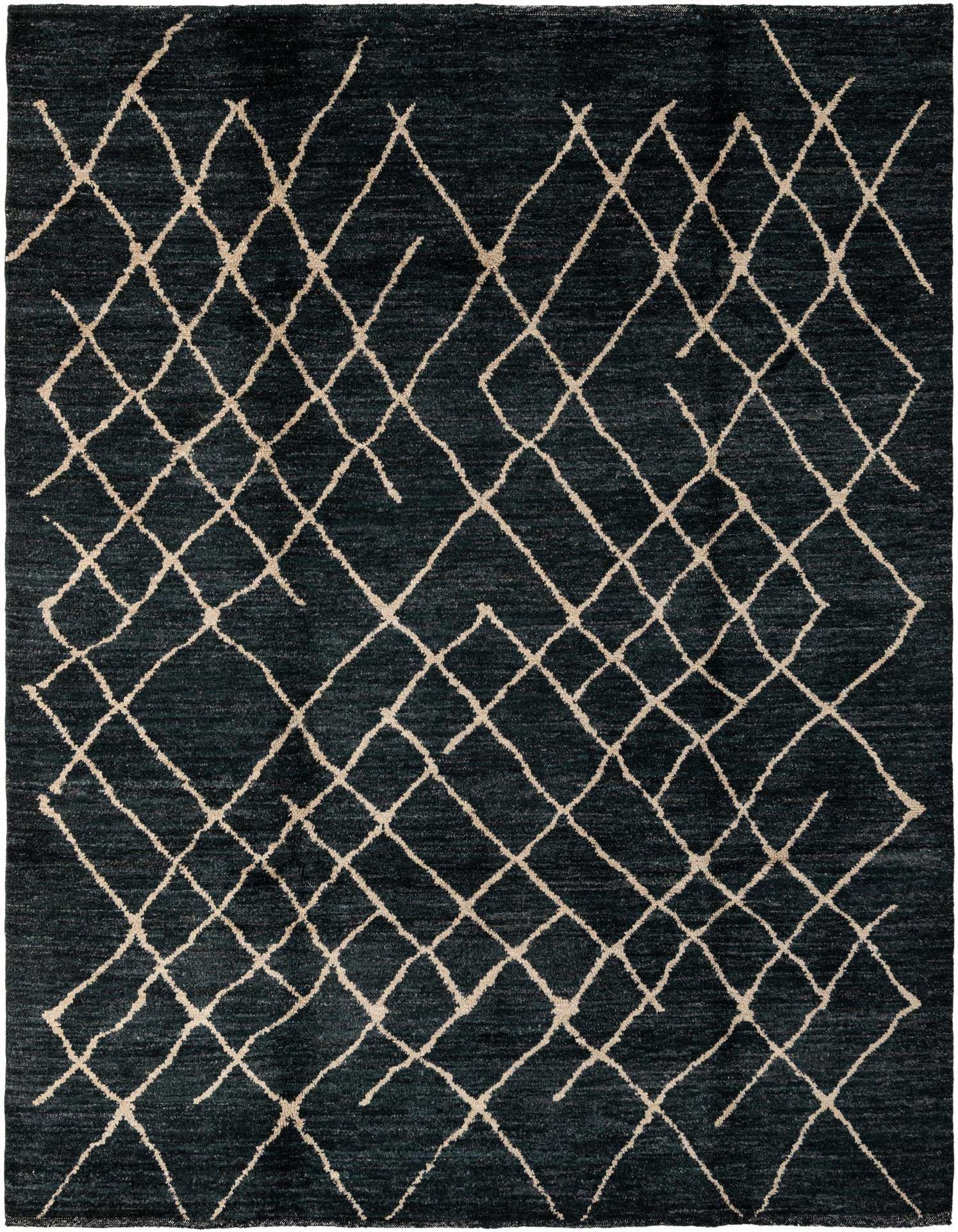 5' 11 x 8' 1 Hand Knotted Moroccan Wool Rug