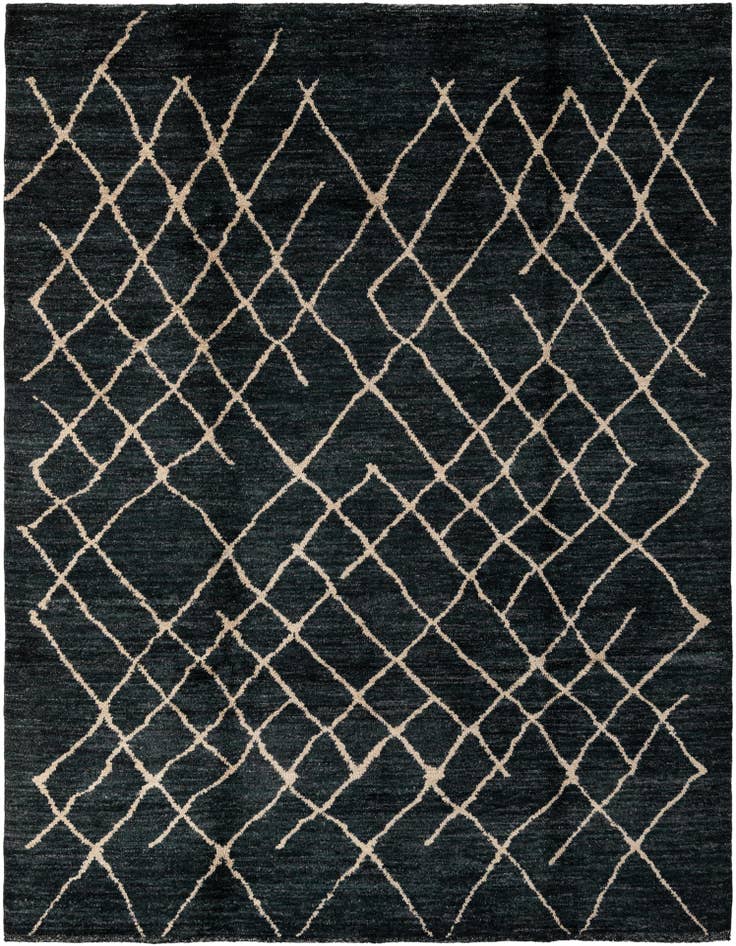 Detail image of 5' 11 x 8' 1 Hand Knotted Moroccan Wool Rug