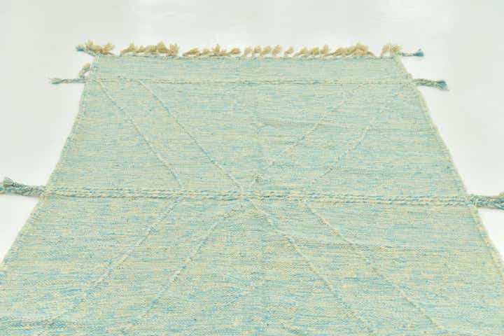 4' 9 x 8' 1 Hand Knotted Moroccan Wool Rug