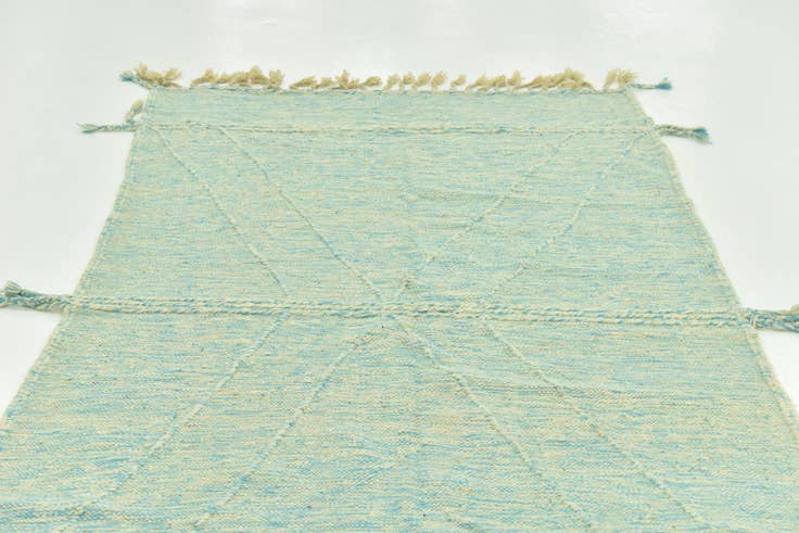 Detail image of 4' 9 x 8' 1 Hand Knotted Moroccan Wool Rug
