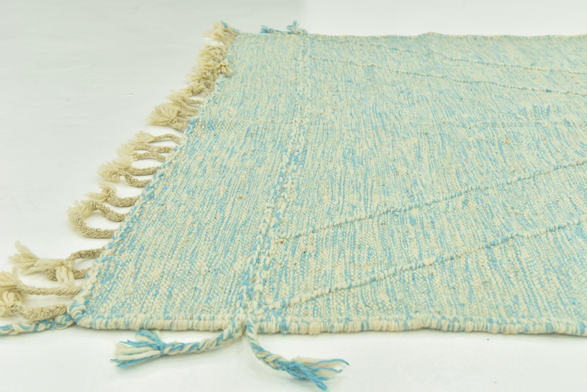 4' 9 x 8' 1 Hand Knotted Moroccan Wool Rug