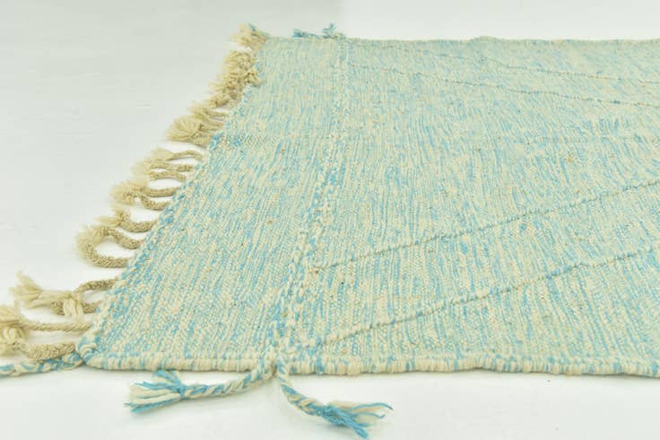 Detail image of 4' 9 x 8' 1 Hand Knotted Moroccan Wool Rug