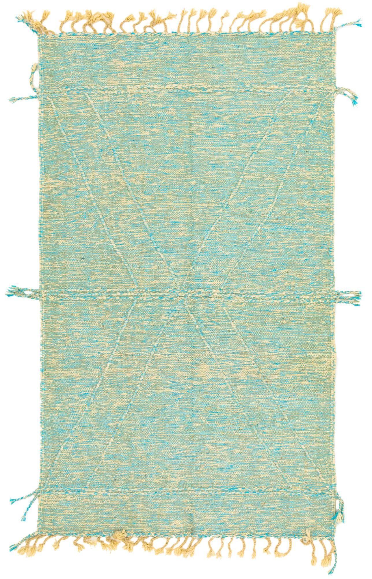 4' 9 x 8' 1 Hand Knotted Moroccan Wool Rug