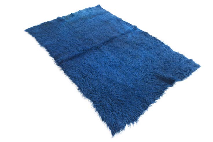 Detail image of 3' 6 x 5' 4 Hand Knotted Moroccan Wool Rug