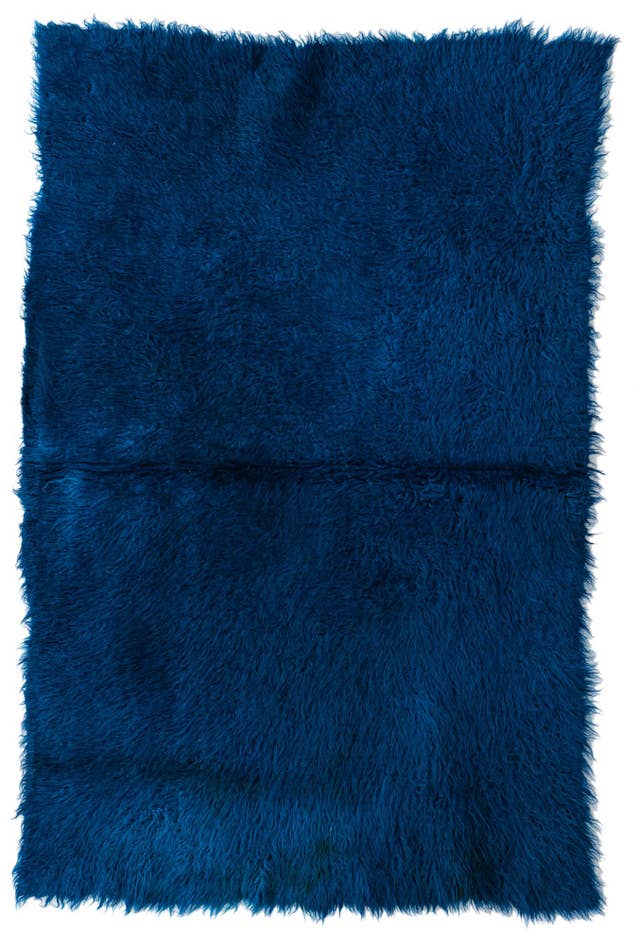 Detail image of 3' 6 x 5' 4 Hand Knotted Moroccan Wool Rug
