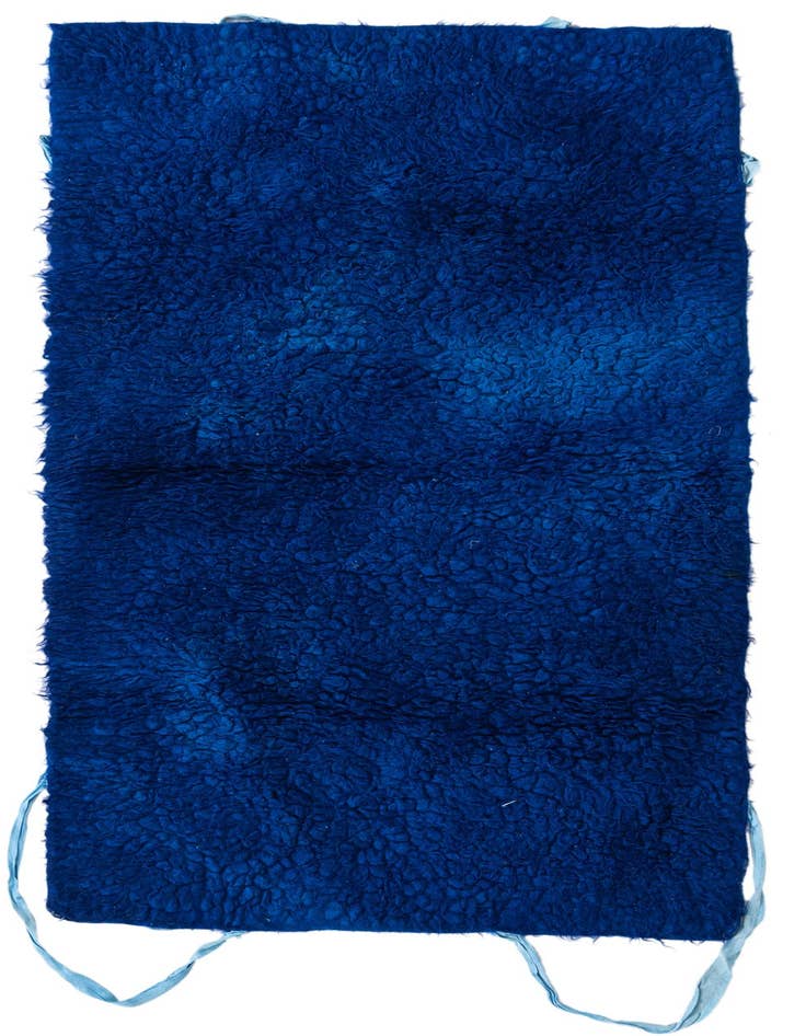 Detail image of 2' 9 x 5' 4 Hand Knotted Moroccan Wool Rug