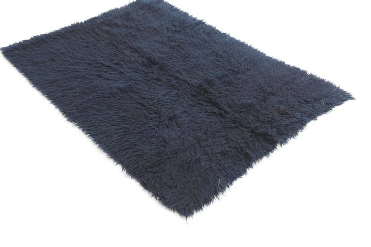 Detail image of 4' 2 x 5' 9 Hand Knotted Moroccan Wool Rug