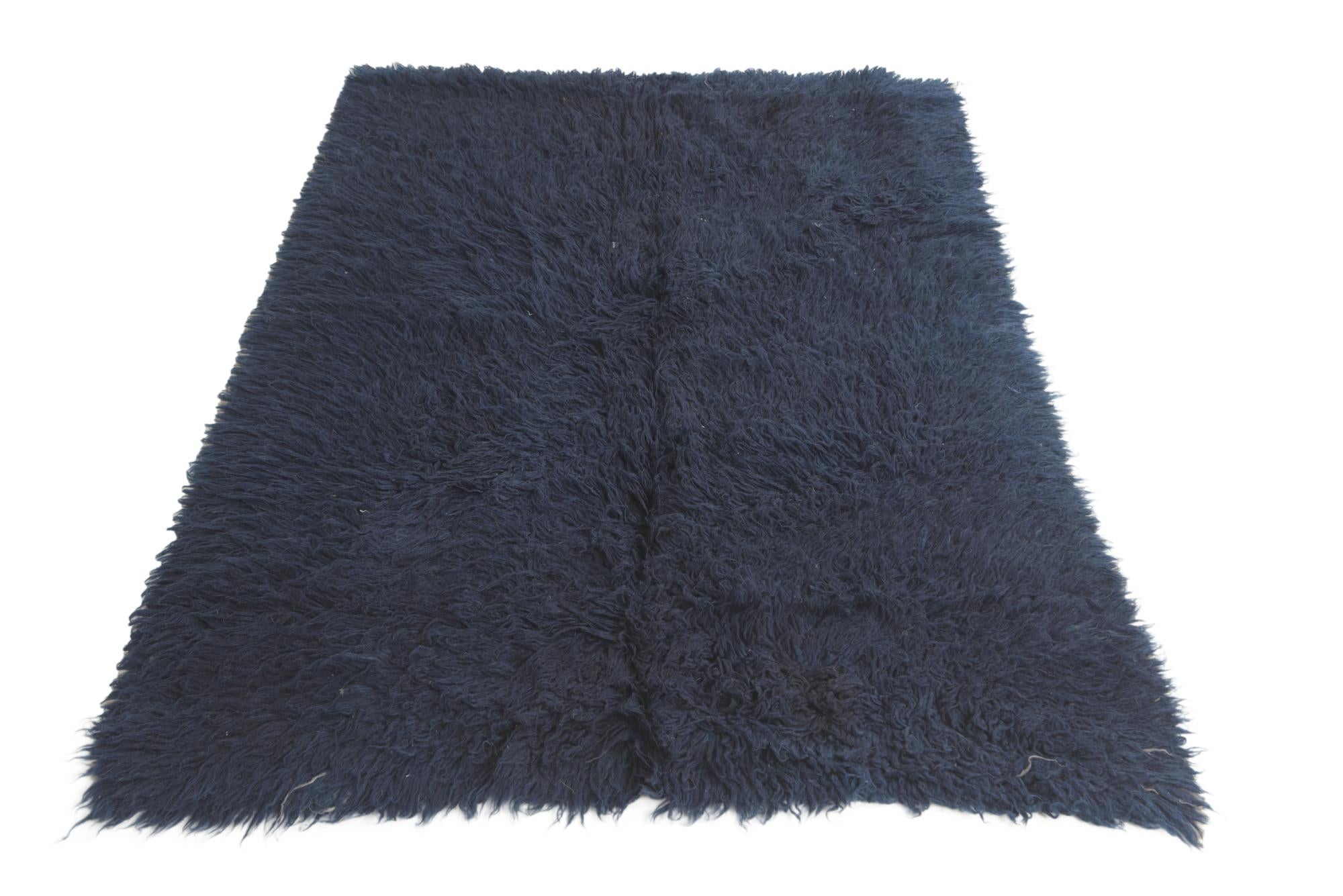 4' 2 x 5' 9 Hand Knotted Moroccan Wool Rug