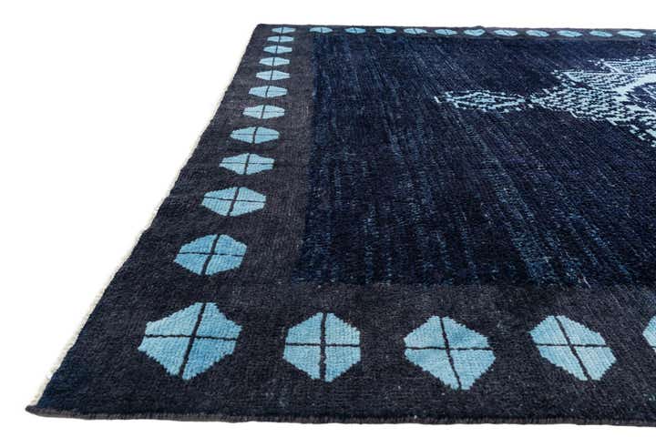 10' 6 x 14' 8 Hand Knotted Moroccan Wool Rug
