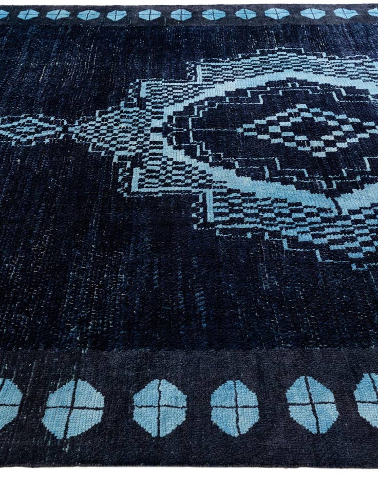 Detail image of 10' 6 x 14' 8  Hand Knotted Moroccan Wool Rug