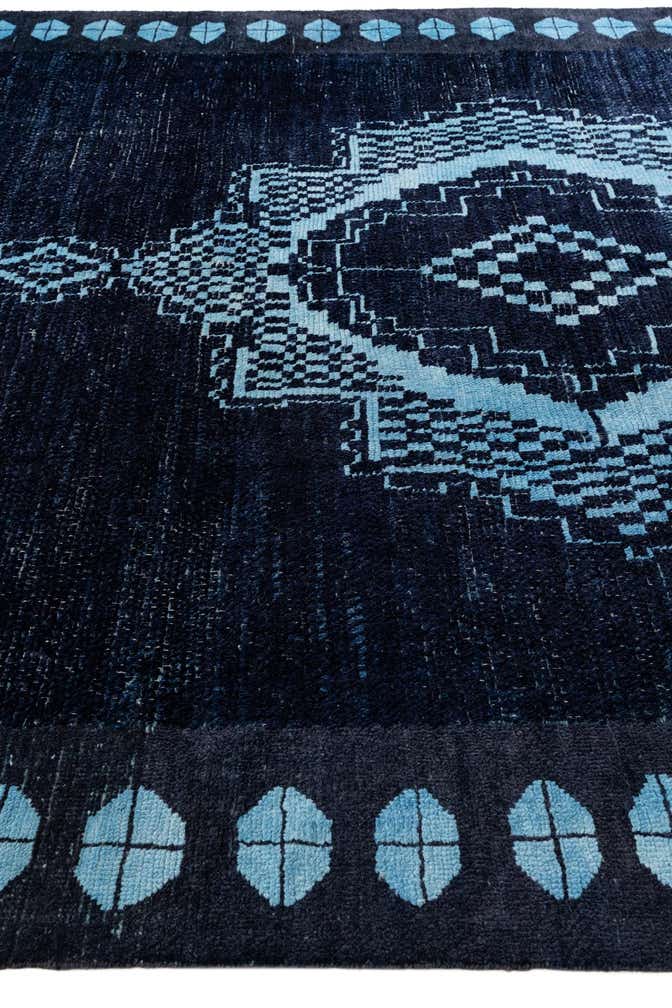 10' 6 x 14' 8 Hand Knotted Moroccan Wool Rug