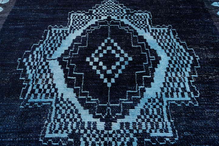10' 6 x 14' 8 Hand Knotted Moroccan Wool Rug