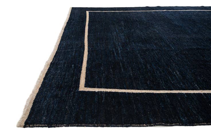 Detail image of 10' 8 x 13' 9 Hand Knotted Moroccan Wool Rug