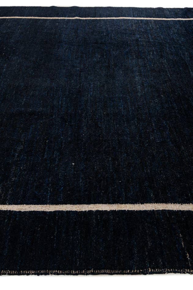 Detail image of 10' 8 x 13' 9 Hand Knotted Moroccan Wool Rug