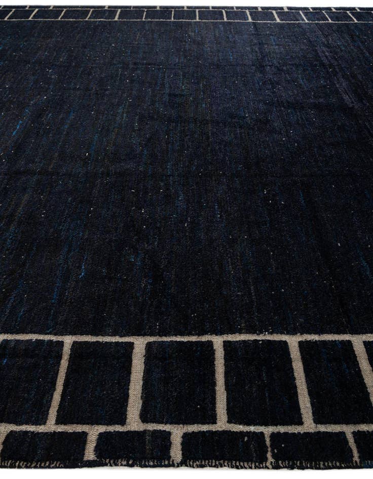 Detail image of 12' 6 x 14' 9  Hand Knotted Moroccan Wool Rug