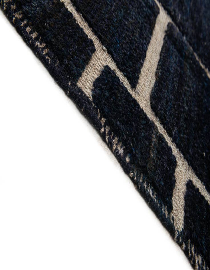 Detail image of 12' 6 x 14' 9  Hand Knotted Moroccan Wool Rug