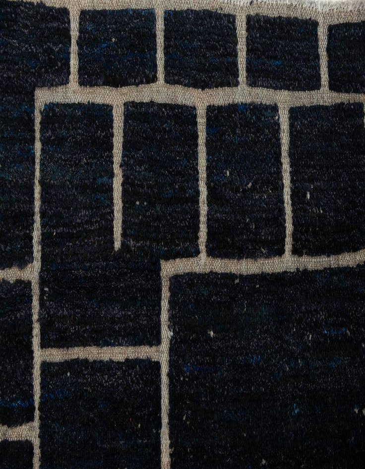 Detail image of 12' 6 x 14' 9  Hand Knotted Moroccan Wool Rug