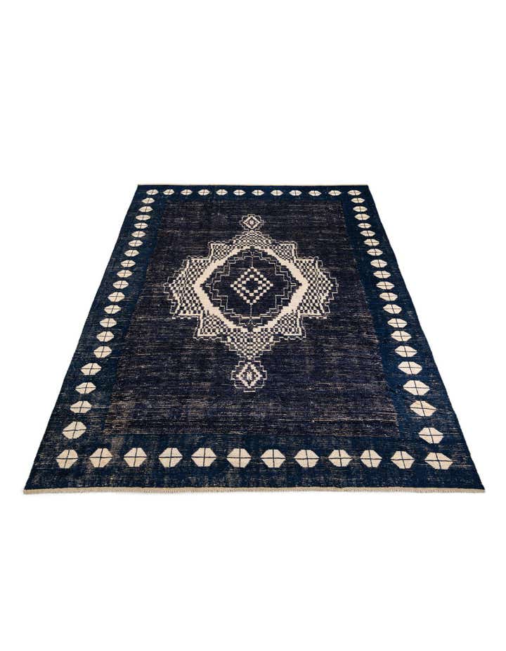 10' 7 x 14' 5 Hand Knotted Moroccan Wool Rug