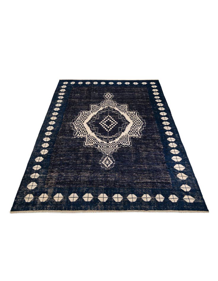 Detail image of 10' 7 x 14' 5 Hand Knotted Moroccan Wool Rug