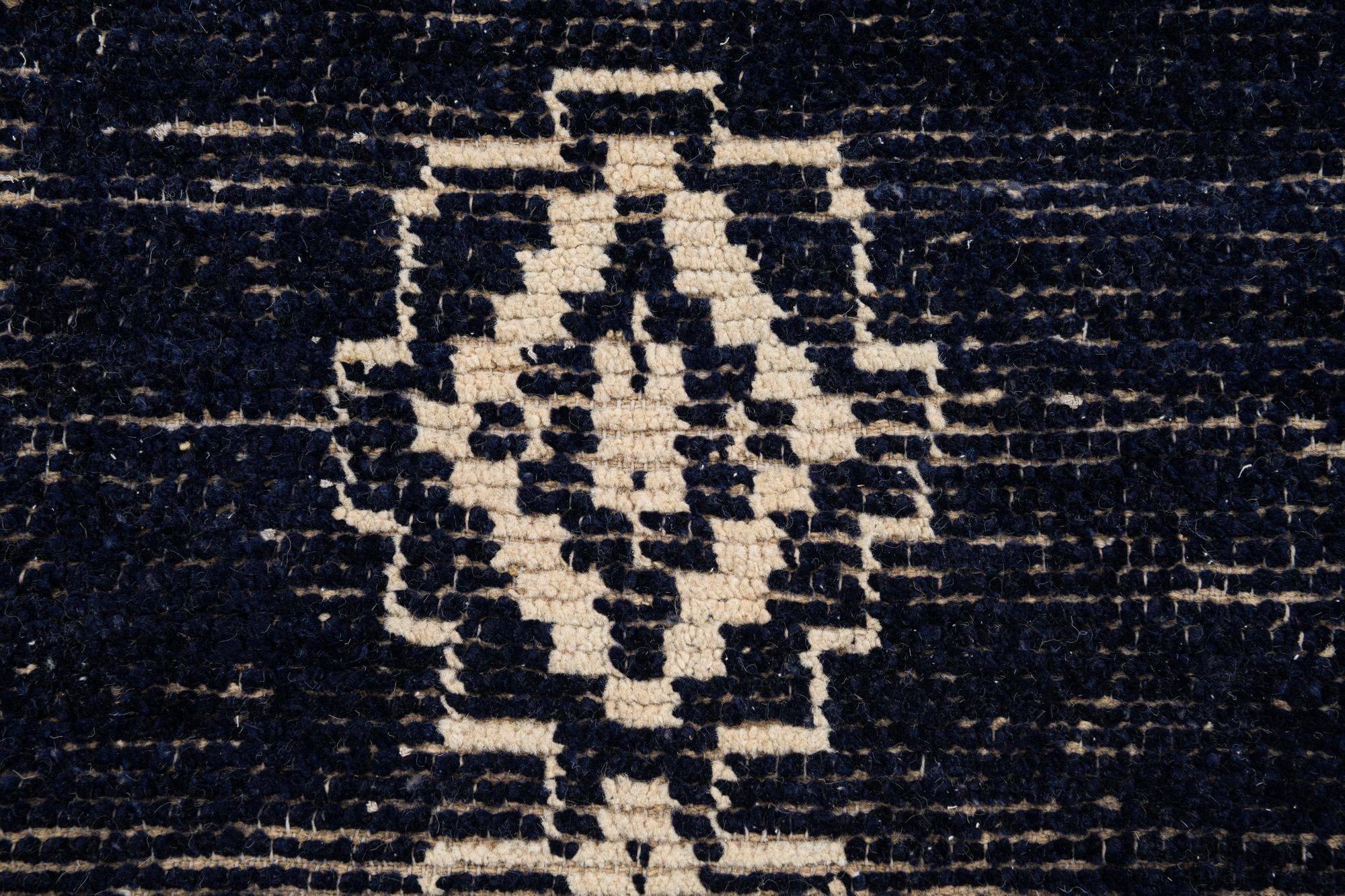 10' 7 x 14' 5 Hand Knotted Moroccan Wool Rug