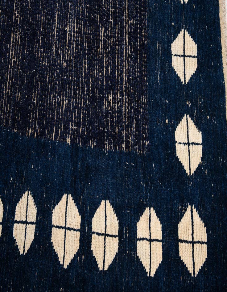 Detail image of 10' 7 x 14' 5  Hand Knotted Moroccan Wool Rug