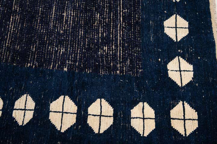 10' 7 x 14' 5 Hand Knotted Moroccan Wool Rug