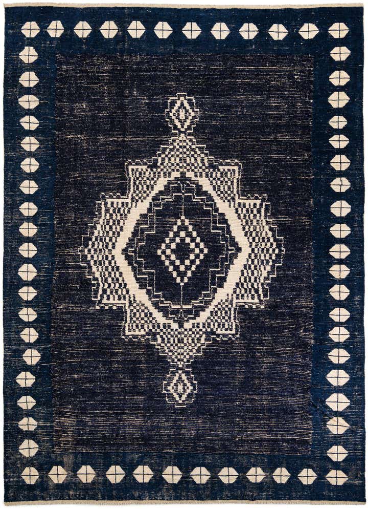 10' 7 x 14' 5 Hand Knotted Moroccan Wool Rug