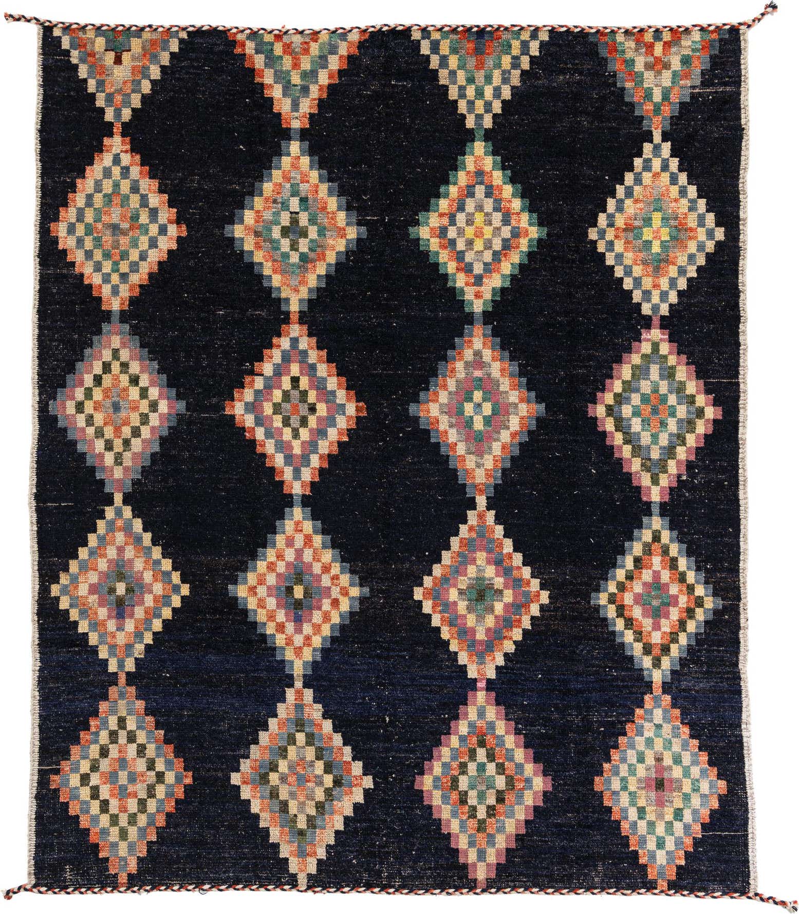 8' 5 x 10' 3 Hand Knotted Moroccan Wool Rug