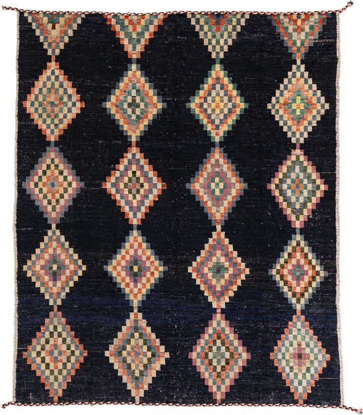 8' 5 x 10' 3 Hand Knotted Moroccan Wool Rug